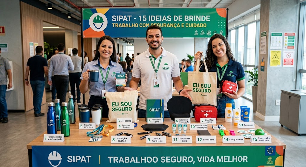 15 ideias de brinde para a SIPAT [2026]